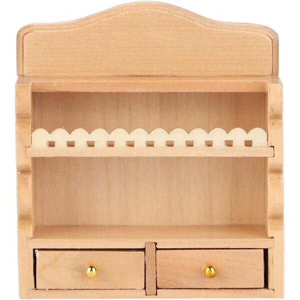 Mensola da parete in legno per casa delle bambole 1:12 - Accessorio cucina miniatura Picysa