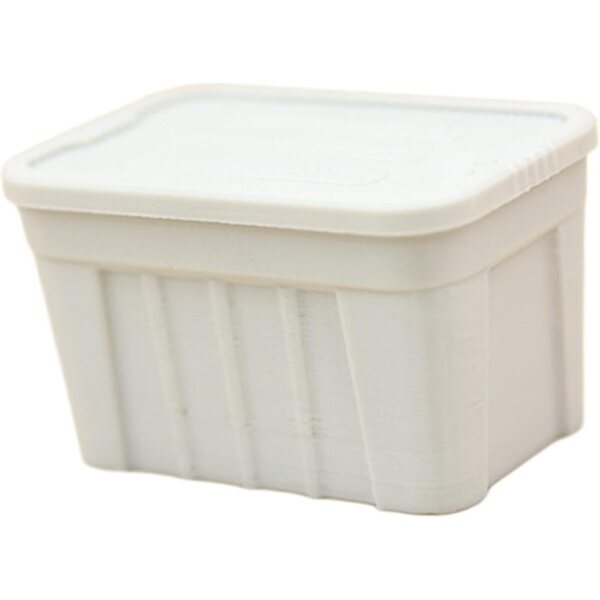 Colcolo Mini Scatola Portaoggetti 1:12 con Coperchio, Organizer Miniatura Grigio