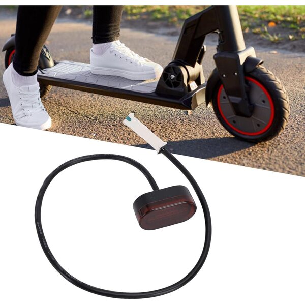 Fanale Posteriore per Scooter Elettrico M365 Aramox, Luce LED Alta Luminosità e Resistente all'Acqua