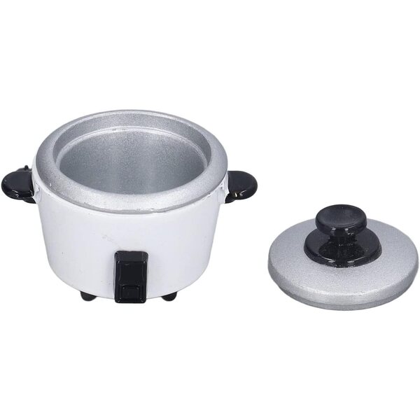 Chrees Cuociriso in lega 1:12 per casa delle bambole, accessori cucina realistici e miniatura