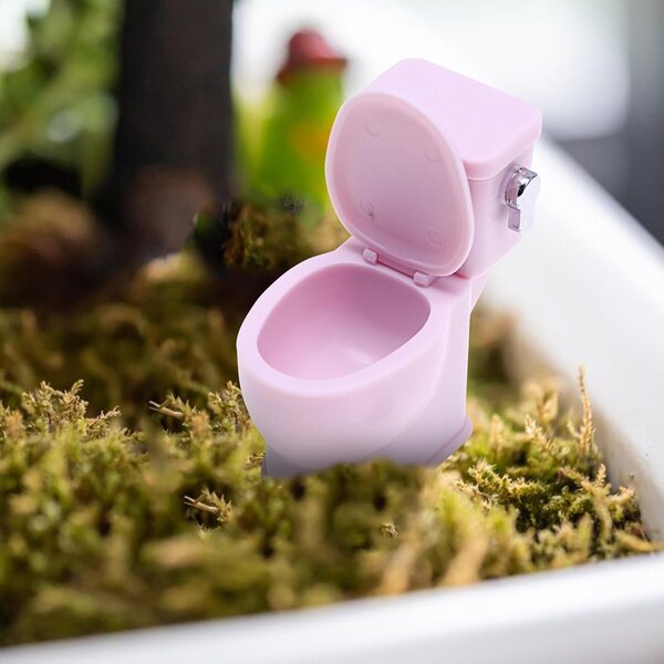 1:12 Puppenhaus-Toilette mit Audiofunktion und realistischem Design