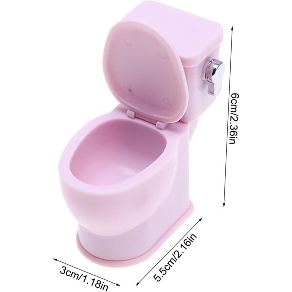 1:12 Puppenhaus-Toilette mit Audiofunktion und realistischem Design