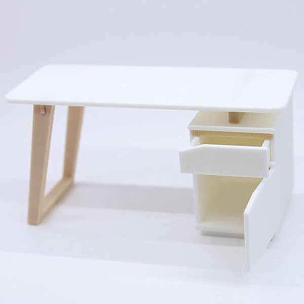 Miniatur-Möbelset 1:12 Schreibtisch und Stuhl für professionelles Puppenhaus