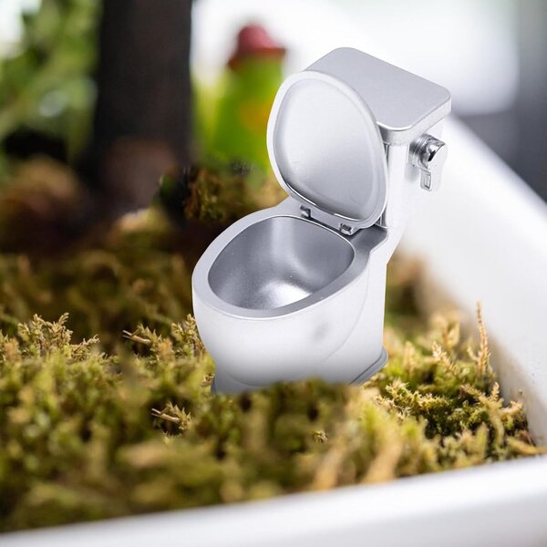 Puppenhaus-Miniaturtoilette mit Soundeffekt und beweglichem Deckel