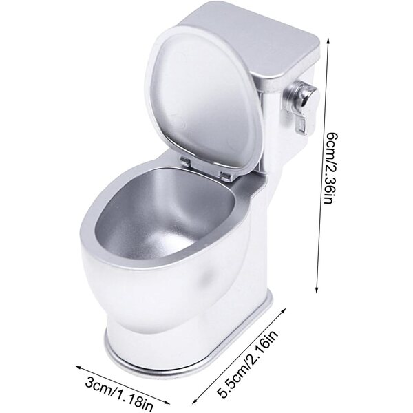 Puppenhaus-Miniaturtoilette mit Soundeffekt und beweglichem Deckel