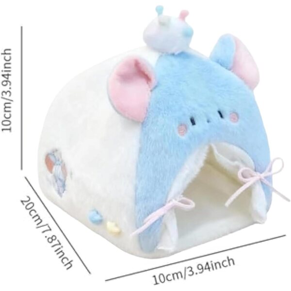YNPQTDS Plüschpuppenbett in Tierform, Miniatur, 10 x 10 x 20 cm