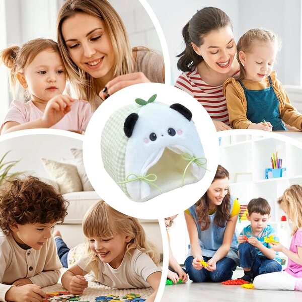 Plüsch-Puppenbettzelt mit Tiermotiv – kreatives Miniatur-Accessoire