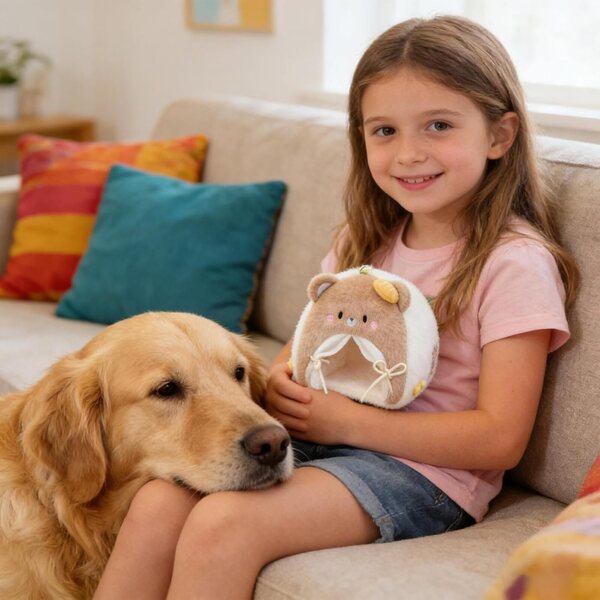 Mini-Puppen-Zeltbett, weiches Plüschtier, Hausdekoration