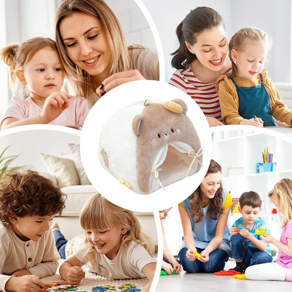 Mini-Puppen-Zeltbett, weiches Plüschtier, Hausdekoration