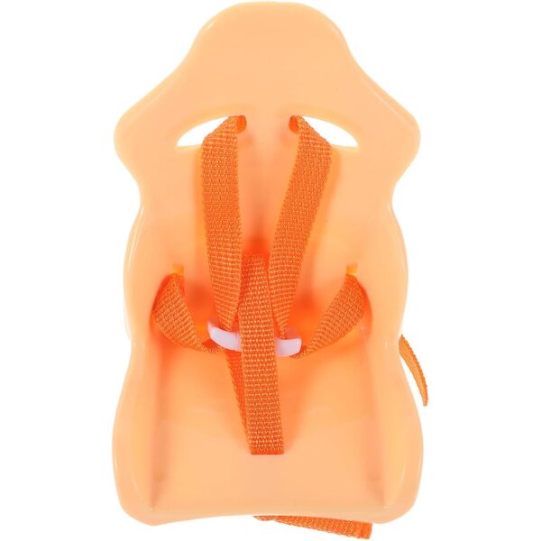 Seggiolino auto per bambole con clip presa aria, decorazione interna auto arancione