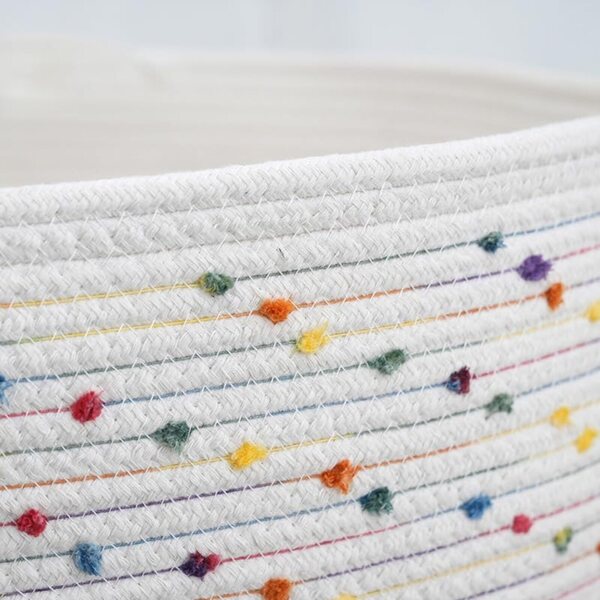 Pinky Reborn Cesto in Cotone per Bambole Reborn, Pieghevole con Manico, Decorativo e Versatile