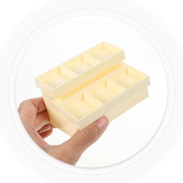 Didiseaon Set 2 Mini Scaffali per Verdura e Frutta Beige per Casa delle Bambole