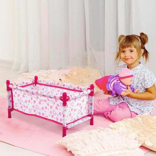 Culla per Bambole Realistica 45 cm - Giocattolo Trasportabile per Bambini