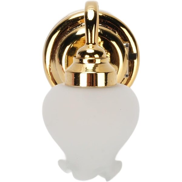 Lampada a Parete LED per Casa delle Bambole 1:12 con Applique a Fiori Realistici