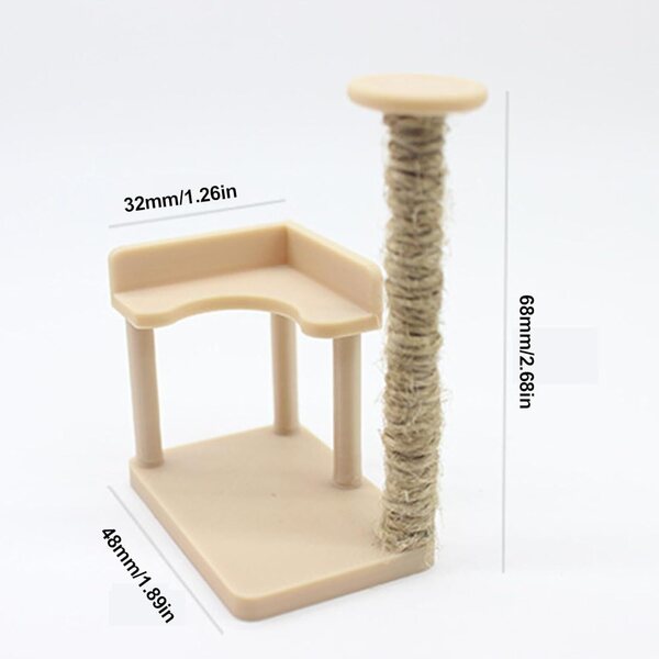 1:12 Miniatur Katzen Kletterturm, Puppenhausmöbel