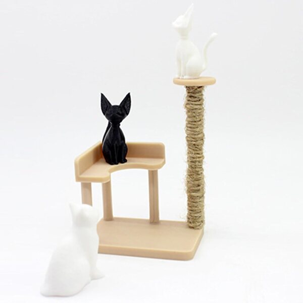 1:12 Miniatur Katzen Kletterturm, Puppenhausmöbel