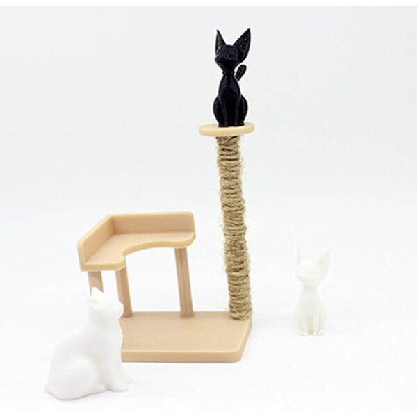 1:12 Miniatur Katzen Kletterturm, Puppenhausmöbel