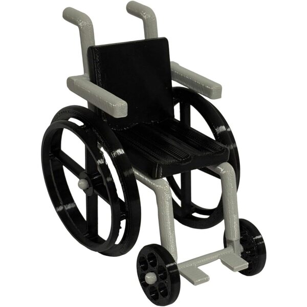 Mini-Stuhl 1:12 aus PP für Puppenhäuser und Dioramen – realistisches Modell TTETTZ