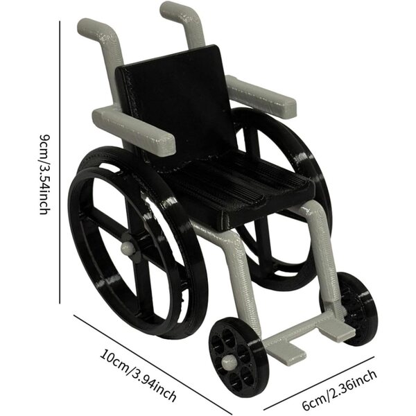 Mini-Stuhl 1:12 aus PP für Puppenhäuser und Dioramen – realistisches Modell TTETTZ