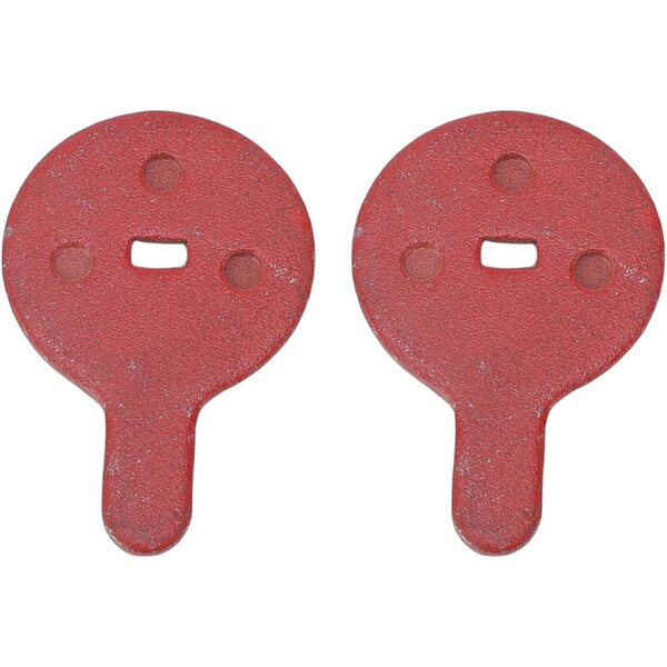 Pastiglie freno semi metalliche rosse per scooter elettrico 22,5x33,5x4mm - Confezione da 2