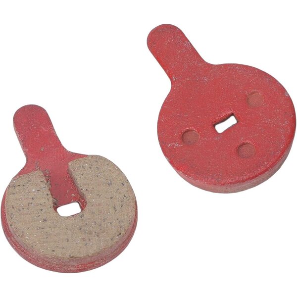 Pastiglie freno semi metalliche rosse per scooter elettrico 22,5x33,5x4mm - Confezione da 2