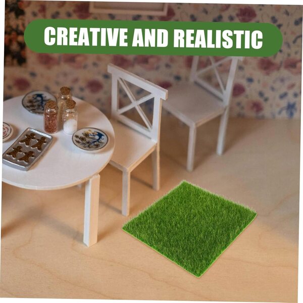 10pz Muschio Artificiale 15x15 cm per Terrarium e Decorazioni Naturali Indoor & Outdoor