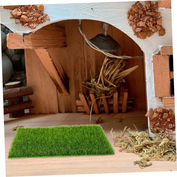 10pz Muschio Artificiale 15x15 cm per Terrarium e Decorazioni Naturali Indoor & Outdoor