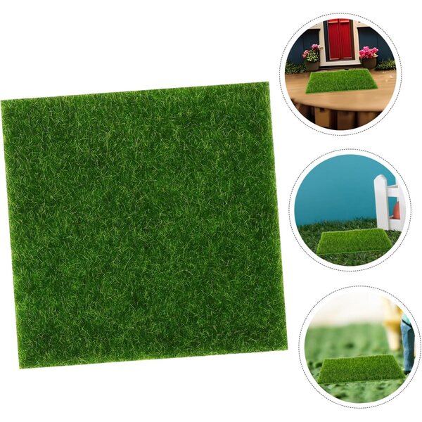 10pz Muschio Artificiale 15x15 cm per Terrarium e Decorazioni Naturali Indoor & Outdoor