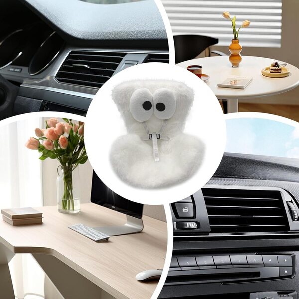 Autositz für Plüschpuppen mit großen Augen – weiches und dekoratives Accessoire