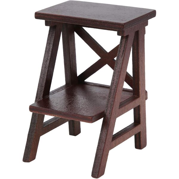 RIZGHWOY Scaffale in Miniatura in Legno Marrone per Casa delle Bambole 1/12, 9,7 cm