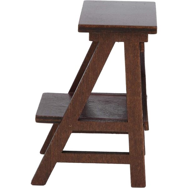 RIZGHWOY Scaffale in Miniatura in Legno Marrone per Casa delle Bambole 1/12, 9,7 cm