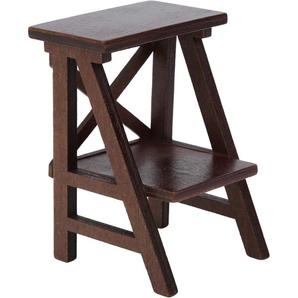 RIZGHWOY Scaffale in Miniatura in Legno Marrone per Casa delle Bambole 1/12, 9,7 cm