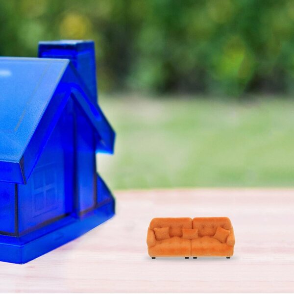 Mini Divano Casa Bambole STOBAZA con Cuscino, Mobili Miniatura per Soggiorno e Camera