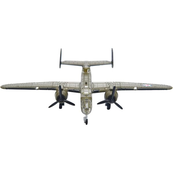 MOUDOAUER Druckgussmodell B-25 Mitchell WWII Bomberflugzeug im Maßstab 1:200