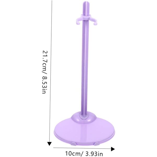 GARVALON Set 10 Supporti Lilla per Bambole e Action Figure Stabili e Resistenti