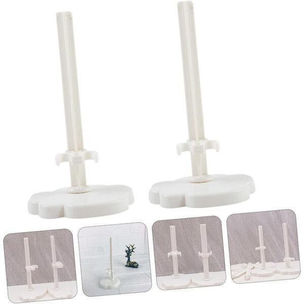 BESPORTBLE Supporti in Plastica Trasparente per Espositori Bambole 12 cm, Set da 20