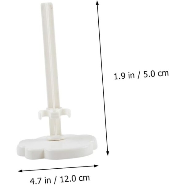 BESPORTBLE Supporti in Plastica Trasparente per Espositori Bambole 12 cm, Set da 20
