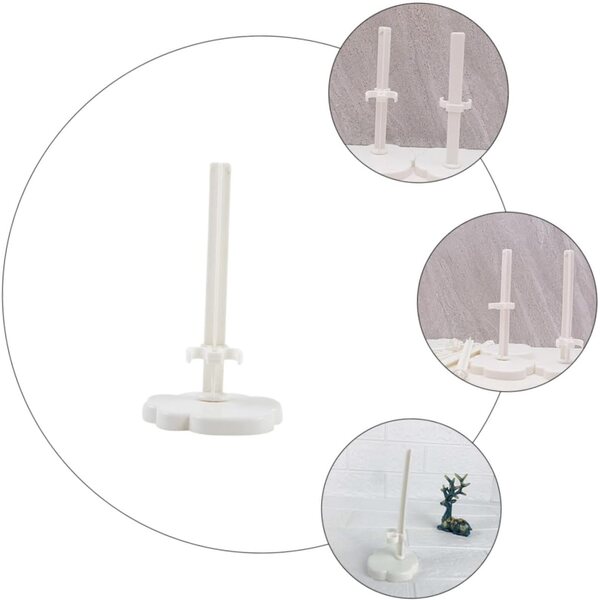 BESPORTBLE Supporti in Plastica Trasparente per Espositori Bambole 12 cm, Set da 20
