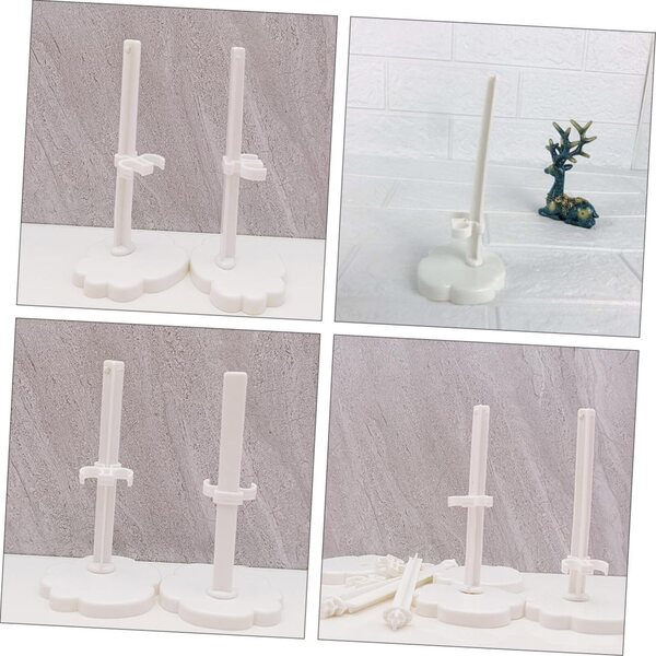 BESPORTBLE Supporti in Plastica Trasparente per Espositori Bambole 12 cm, Set da 20