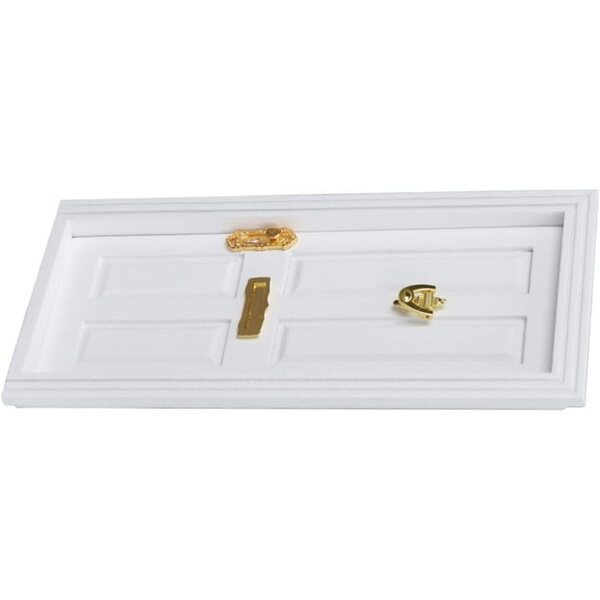 Gcroet Porta in Legno per Casa delle Bambole 1:12 Miniatura Accessori Mobili Bambini