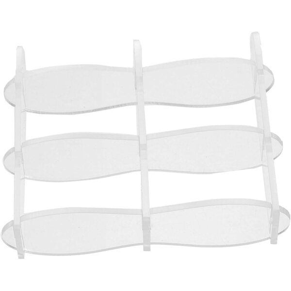 BESPORTBLE Mini Scaffale Portaoggetti in Acrilico Trasparente per Case delle Bambole 8x7 cm