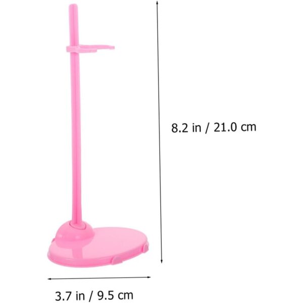 BESTonZON 24 pezzi Supporti per Bambole Miniature Stativi Sicuri Blu e Rosa