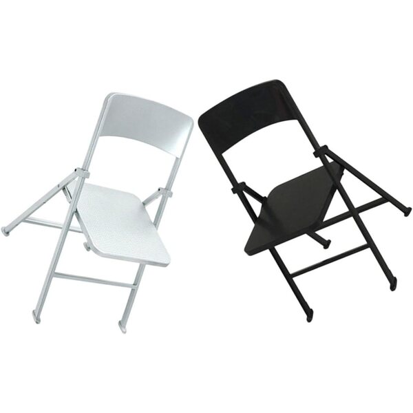 ABOOFAN Set 2 Sedie Pieghevoli in Miniatura PVC per Casa delle Bambole Realistiche