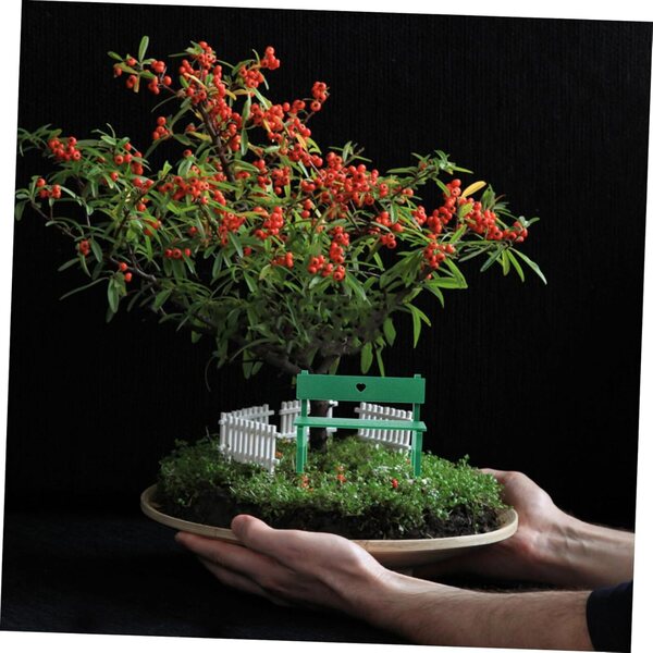 EPIGEIST Mini-Gartenbank für Puppenhäuser und dekorative Mikrolandschaften