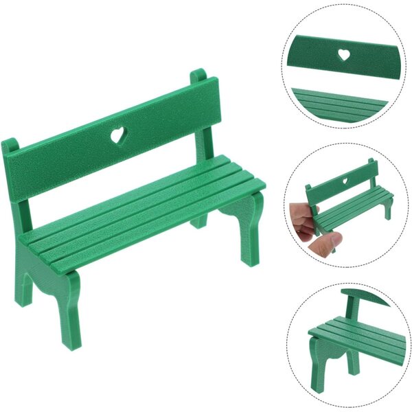 EPIGEIST Mini-Gartenbank für Puppenhäuser und dekorative Mikrolandschaften