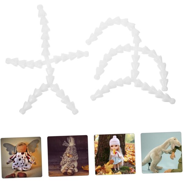 Hemobllo Scheletro per Bambola in Plastica 20cm e 15cm per Marionette e Riparazioni