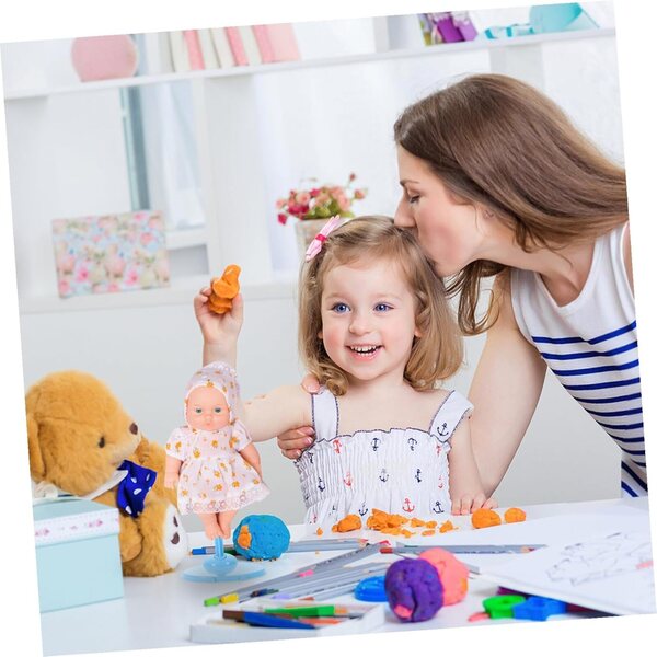 BESPORTBLE 30 Supporti per Bambole in Plastica Resistenti con Clip e Base Stabile