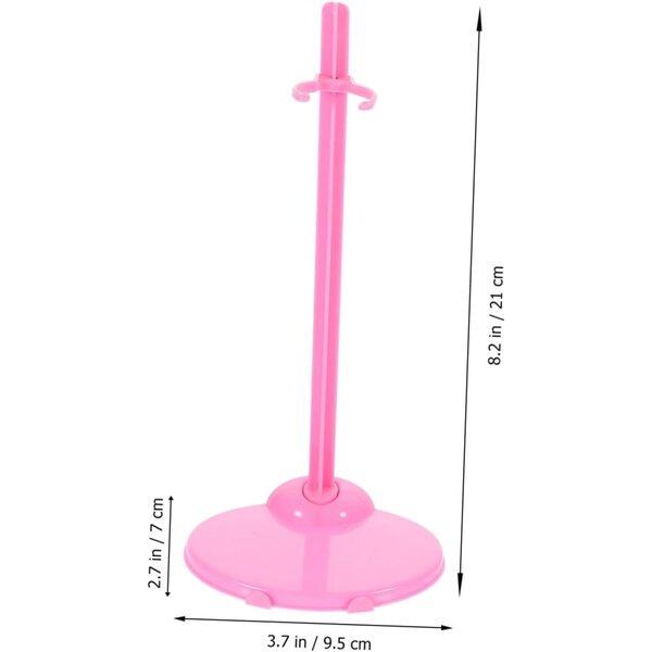 BESPORTBLE 30 Supporti per Bambole in Plastica Resistenti con Clip e Base Stabile