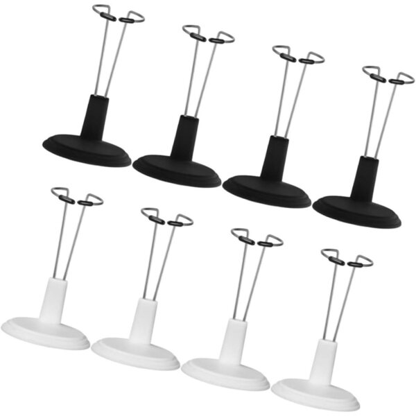 BESPORTBLE Supporti per Bambole 8pz in PVC Robusti e Stabili per Esposizione