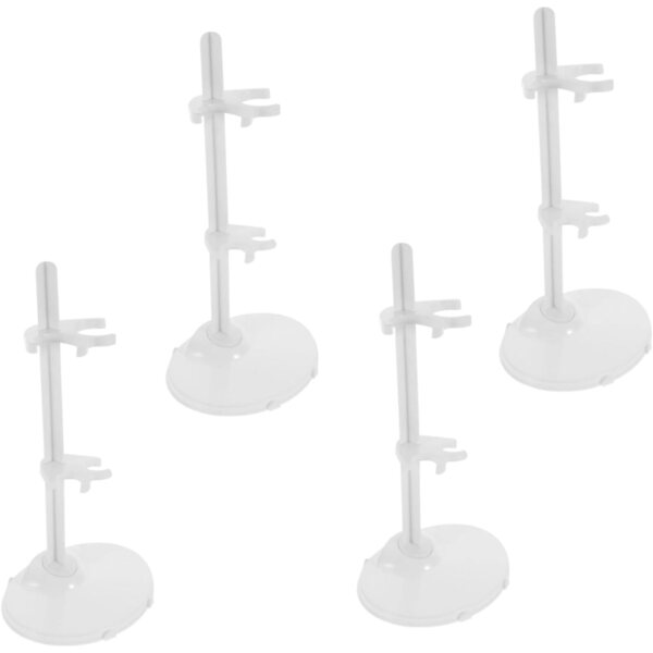 GALPADA 4 Supporti per Bambole con Base Ampia, Stabile ed Elegante per Esposizione Sicura